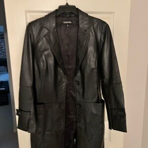 Chadwick's Black Leather Coat